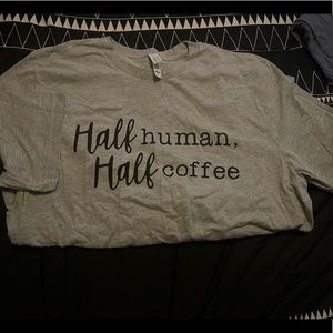 Canvas Bella Half human half coffee